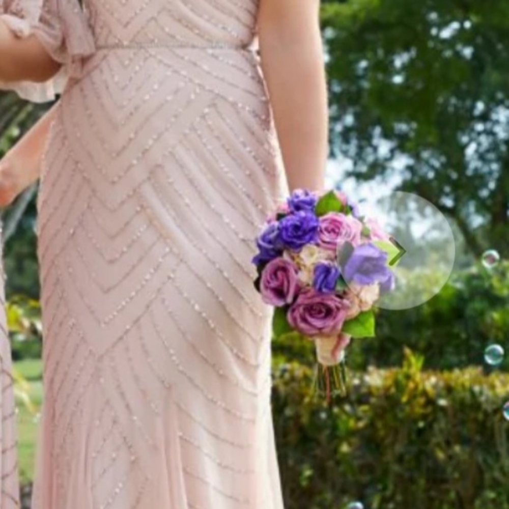 Elegant Beaded Art Deco SZ 12 Evening Gown, NWT